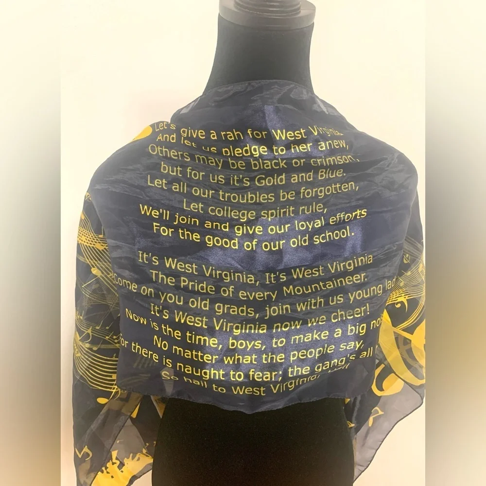 Musical Note Black‎ and Yellow Scarf